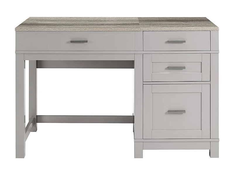 Carver | Bureau d'ordinateur avec plateau relevable en MDF gris