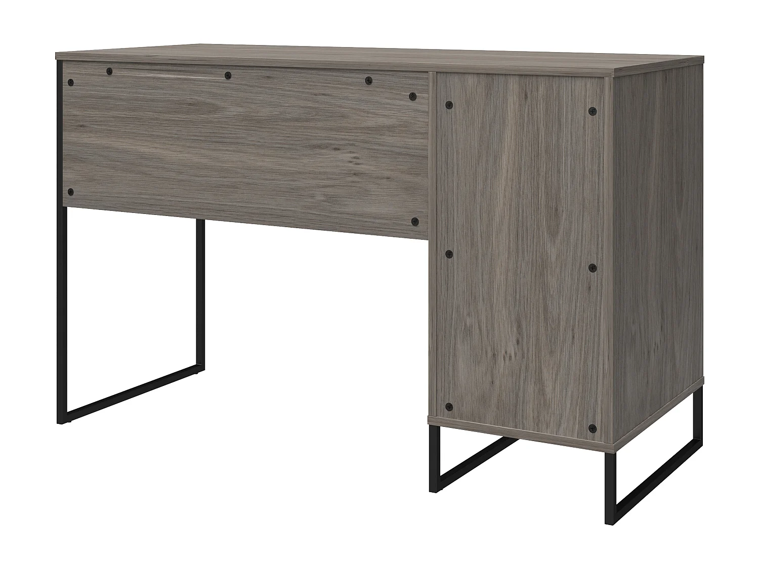 Purdue | Bureau ordinateur caisson 1 porte en MDF chêne gris