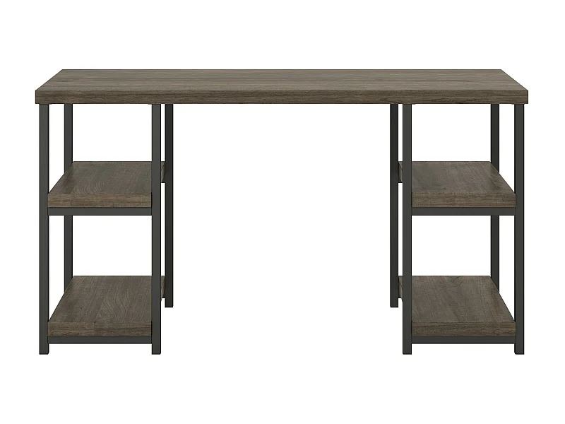 Ashlar | Bureau d'ordinateur avec 4 étagères en panneaux de partic. stratifiés