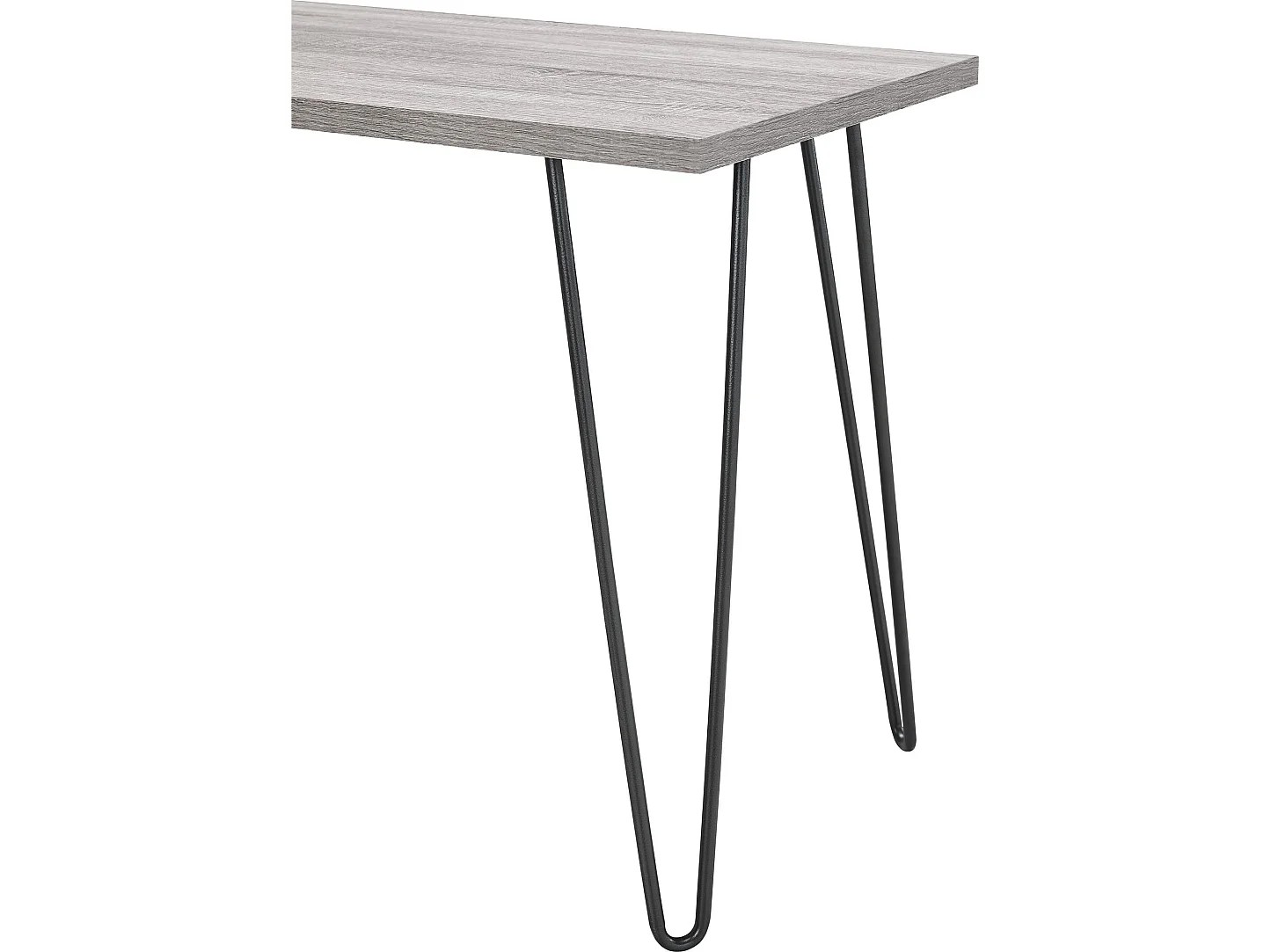 Owen | Bureau d'ordinateur en panneaux de particules stratifiés chêne