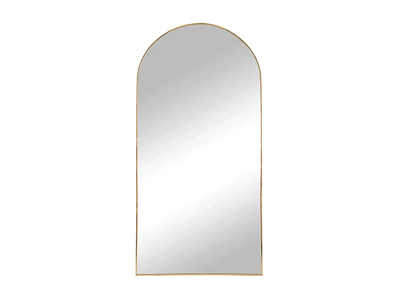 Grand miroir arc en aluminium MADRID – L 90 x H 180cm-Beige