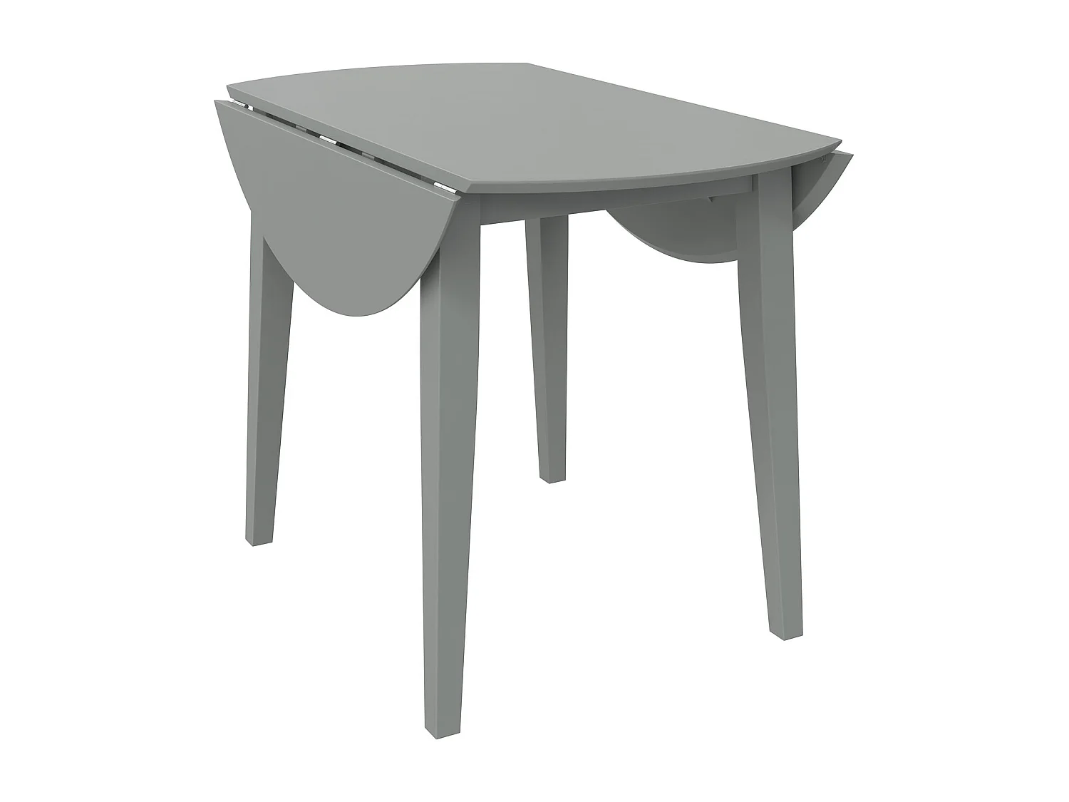 Brooks | Ensemble à dîner 3 pièces en MDF et hévéa gris