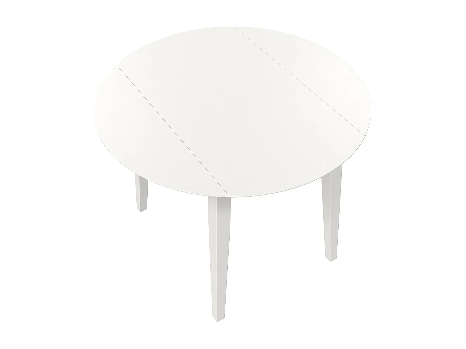 Brooks | Ensemble à dîner 3 pièces en MDF et hévéa blanc