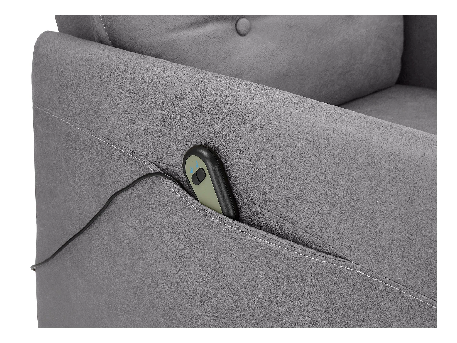 Elektric Relaxfauteuil + Liftup Lichtgrijs