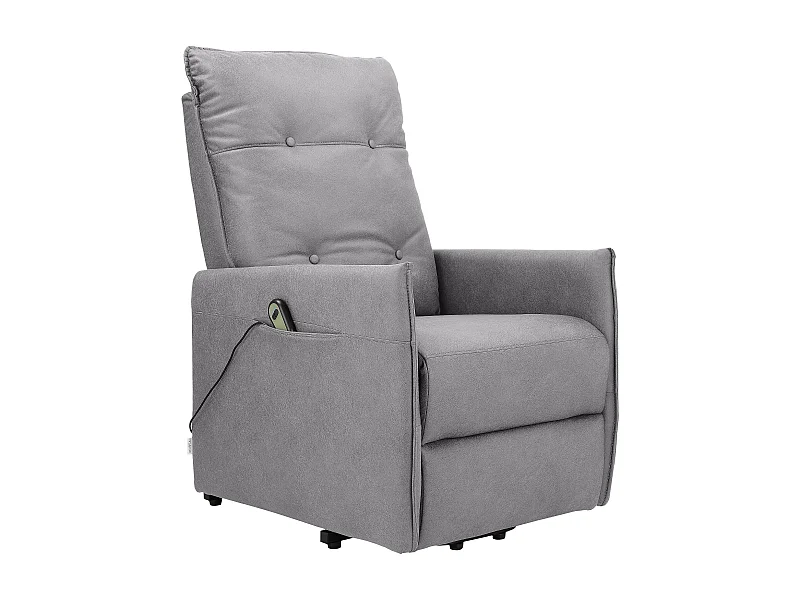 Elektric Relaxfauteuil + Liftup Lichtgrijs
