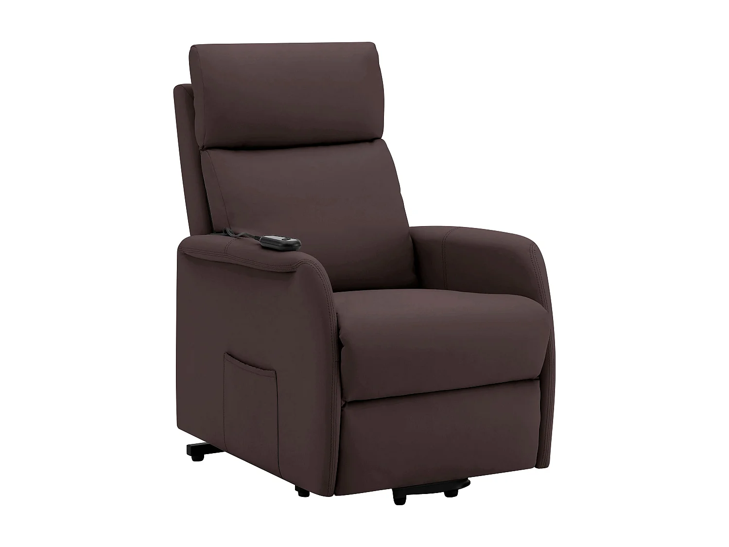 Fauteuil inclinable en PU marron