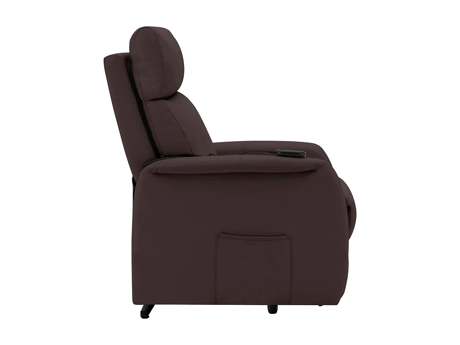 Fauteuil inclinable en PU marron