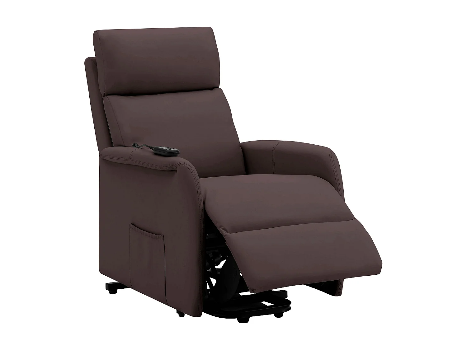Fauteuil inclinable en PU marron