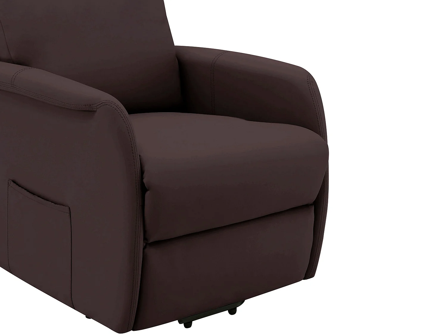 Fauteuil inclinable en PU marron