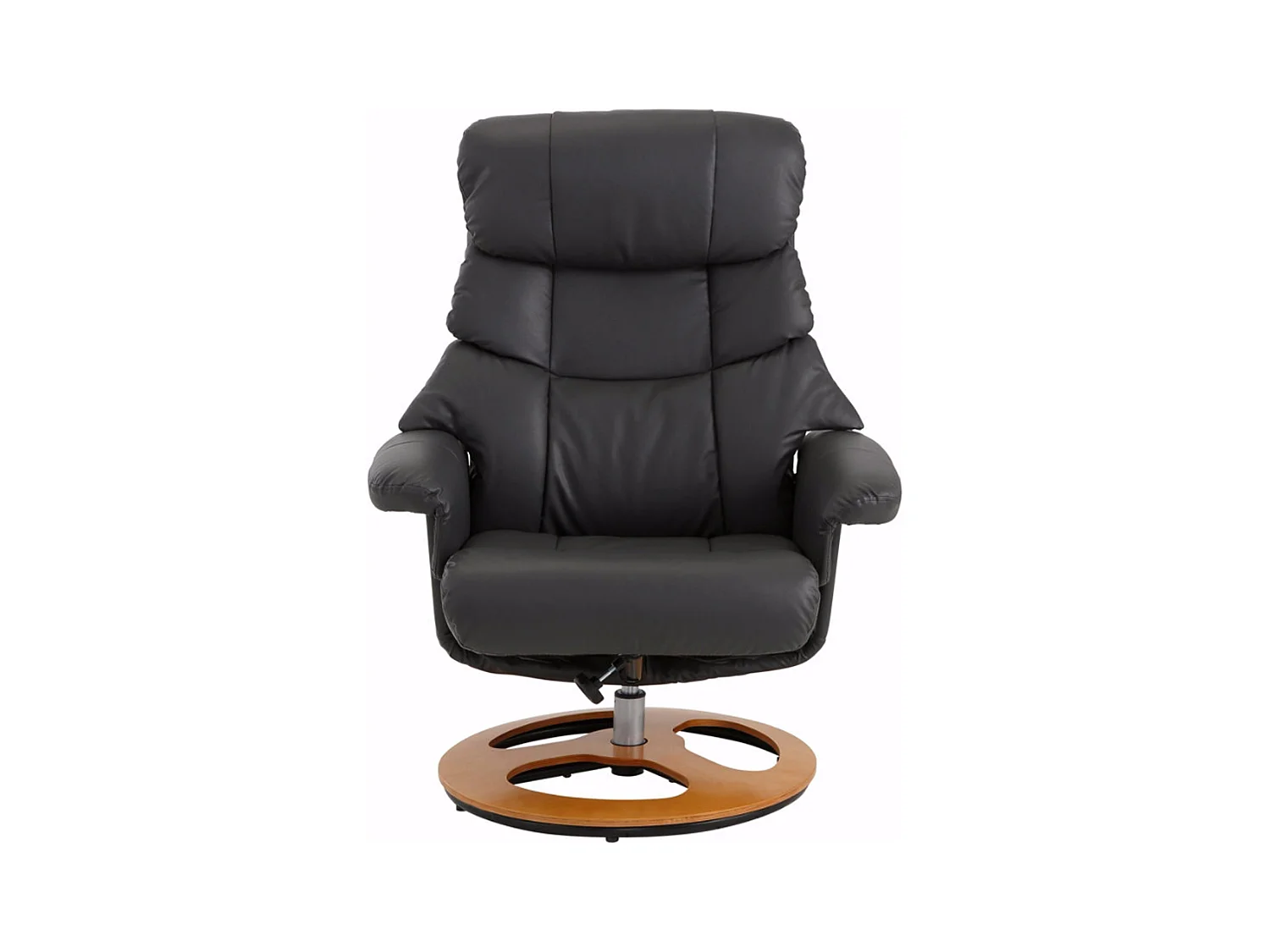 Relaxfauteuil + hocker Antraciet