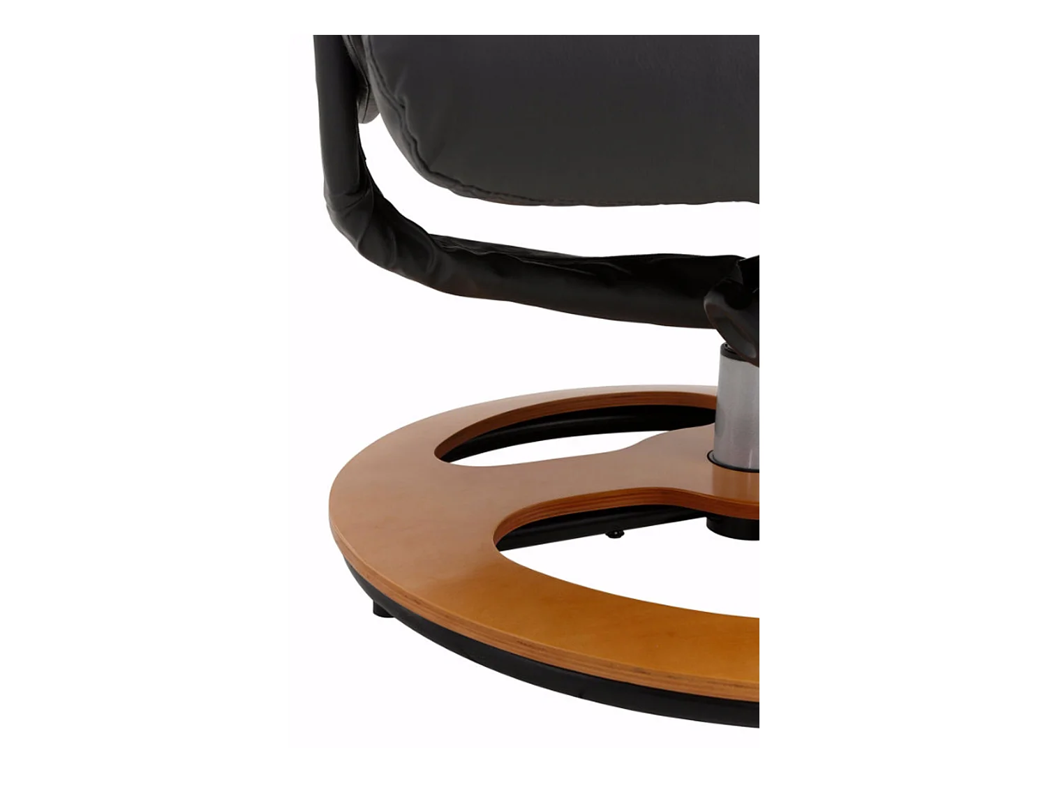 Relaxfauteuil + hocker Antraciet