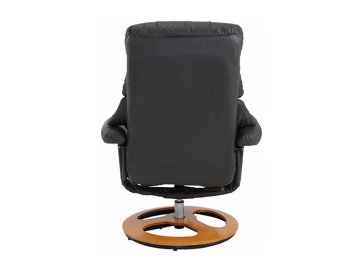 Toulon | Fauteuil de relaxation + tabouret en anthracite