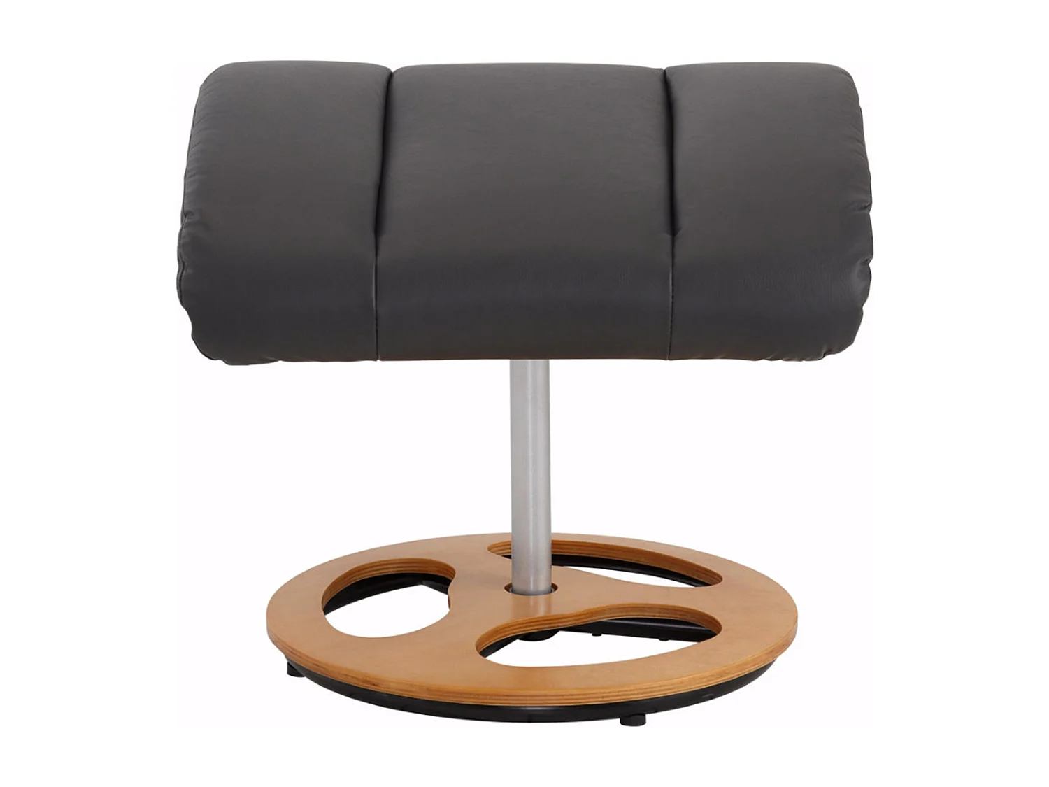 Toulon | Fauteuil de relaxation + tabouret en anthracite