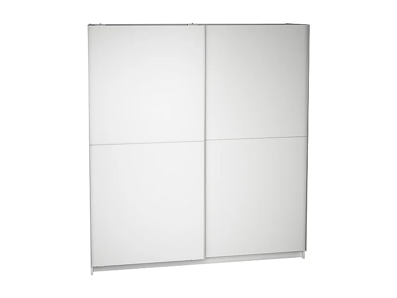 Armoire placard / meuble de rangement coloris blanc - Hauteur 200 x Longueur 180 x Profondeur 60 cm
