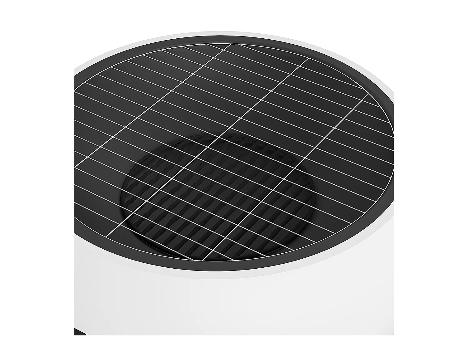 Asher | Camino da esterno in ceramica bianca