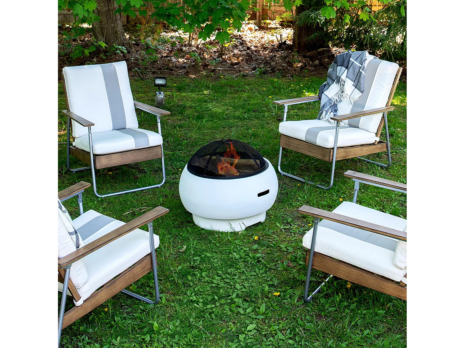 Asher | Foyer extérieur en céramique blanche