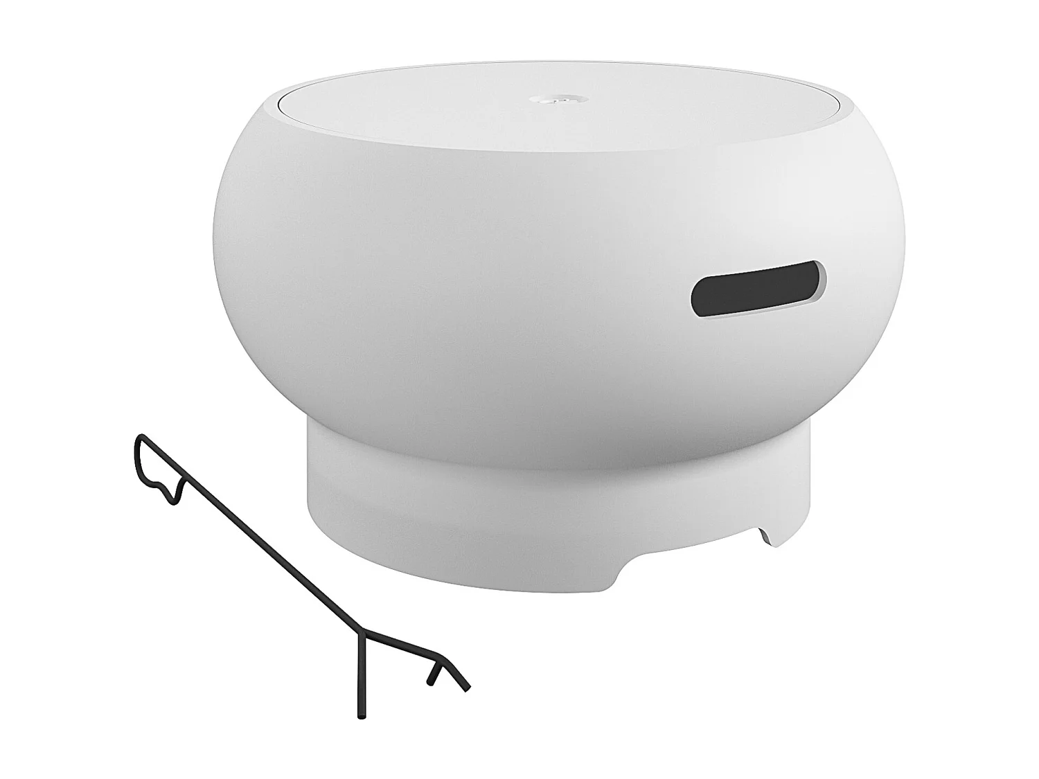 Asher | Foyer extérieur en céramique blanche