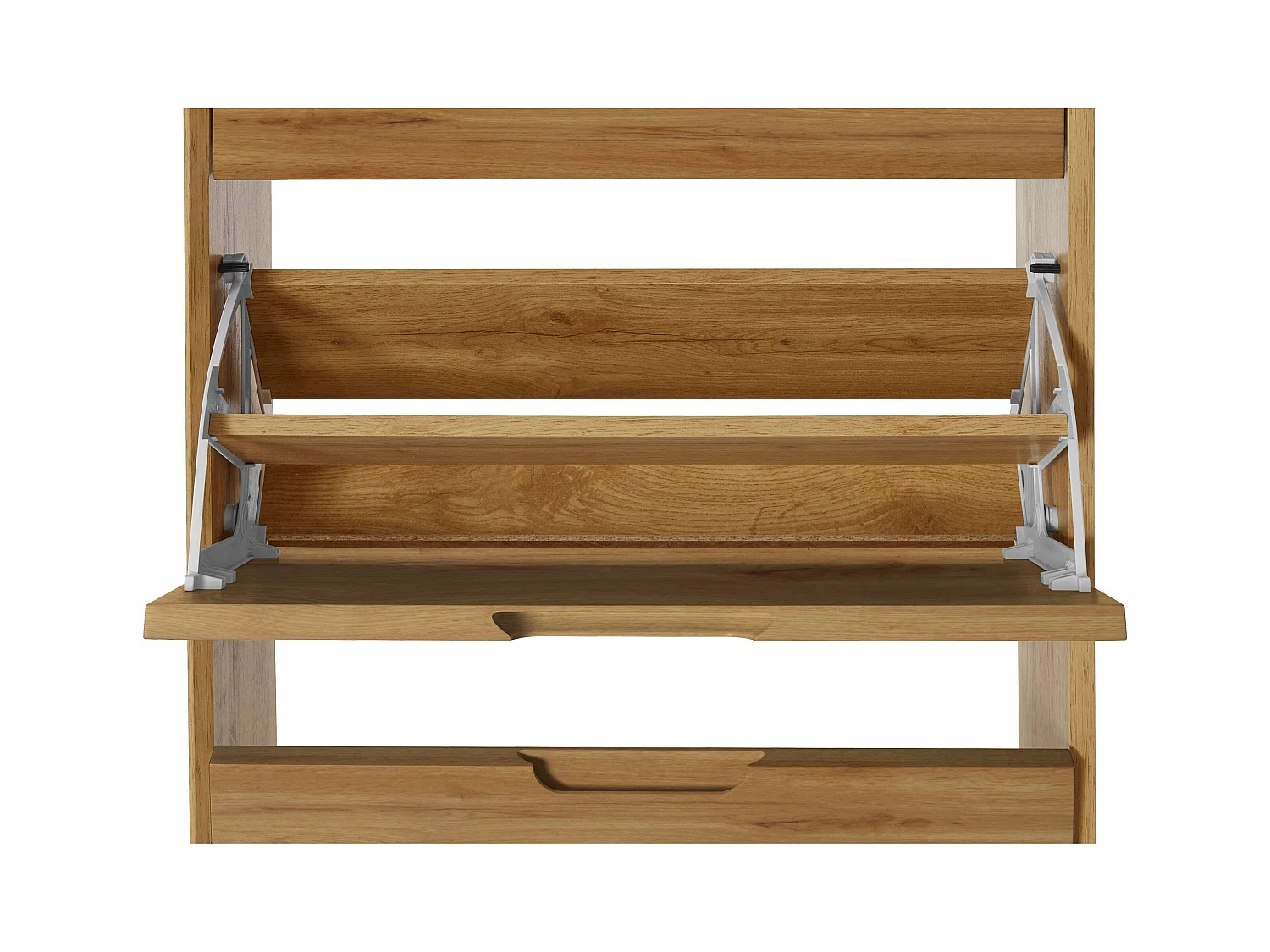 Ezra | Coffre à chaussures à 3 rabats en chêne