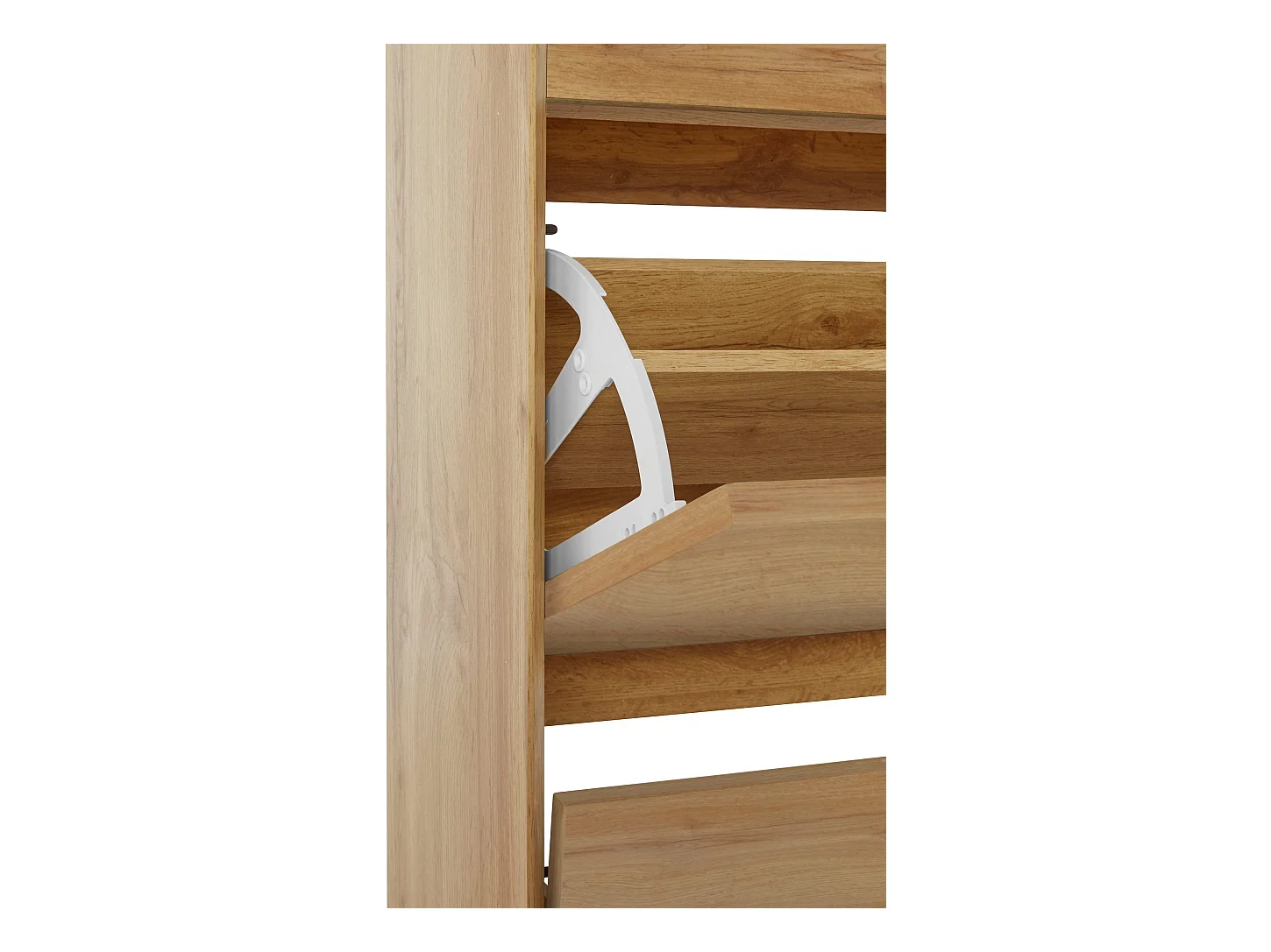 Ezra | Coffre à chaussures à 3 rabats en chêne