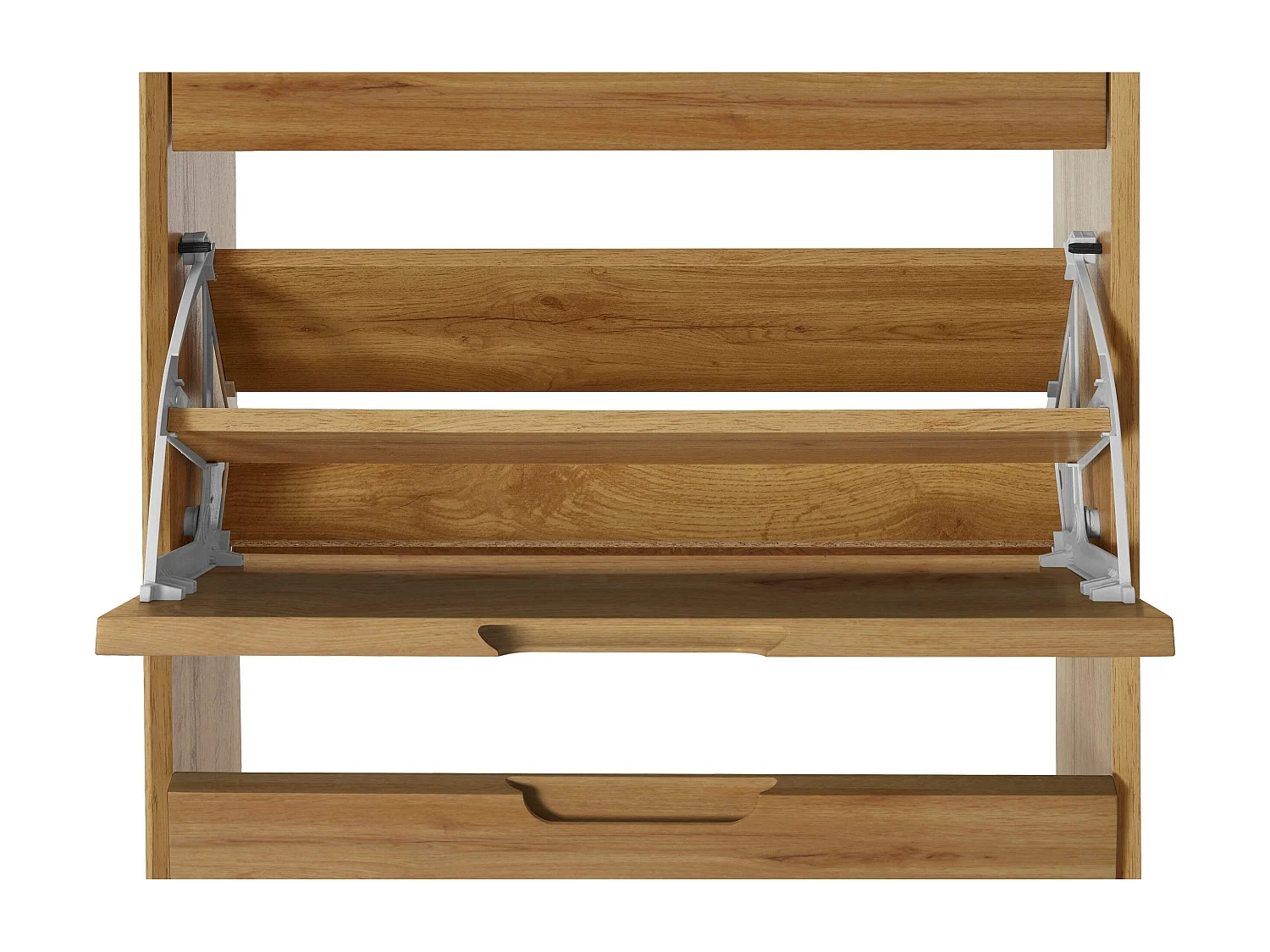 Ezra | Coffre à chaussures à 3 rabats en chêne