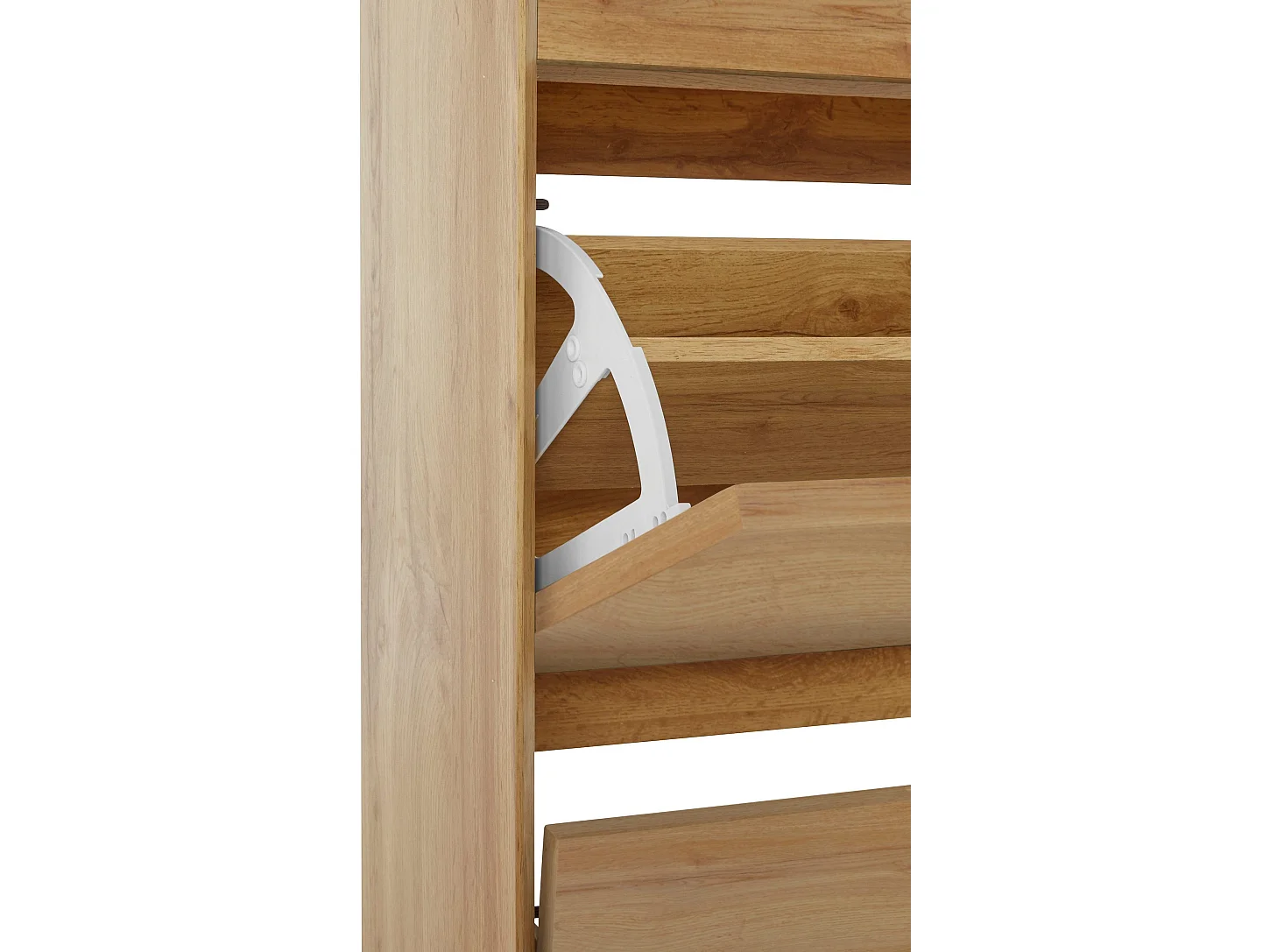 Ezra | Coffre à chaussures à 3 rabats en chêne