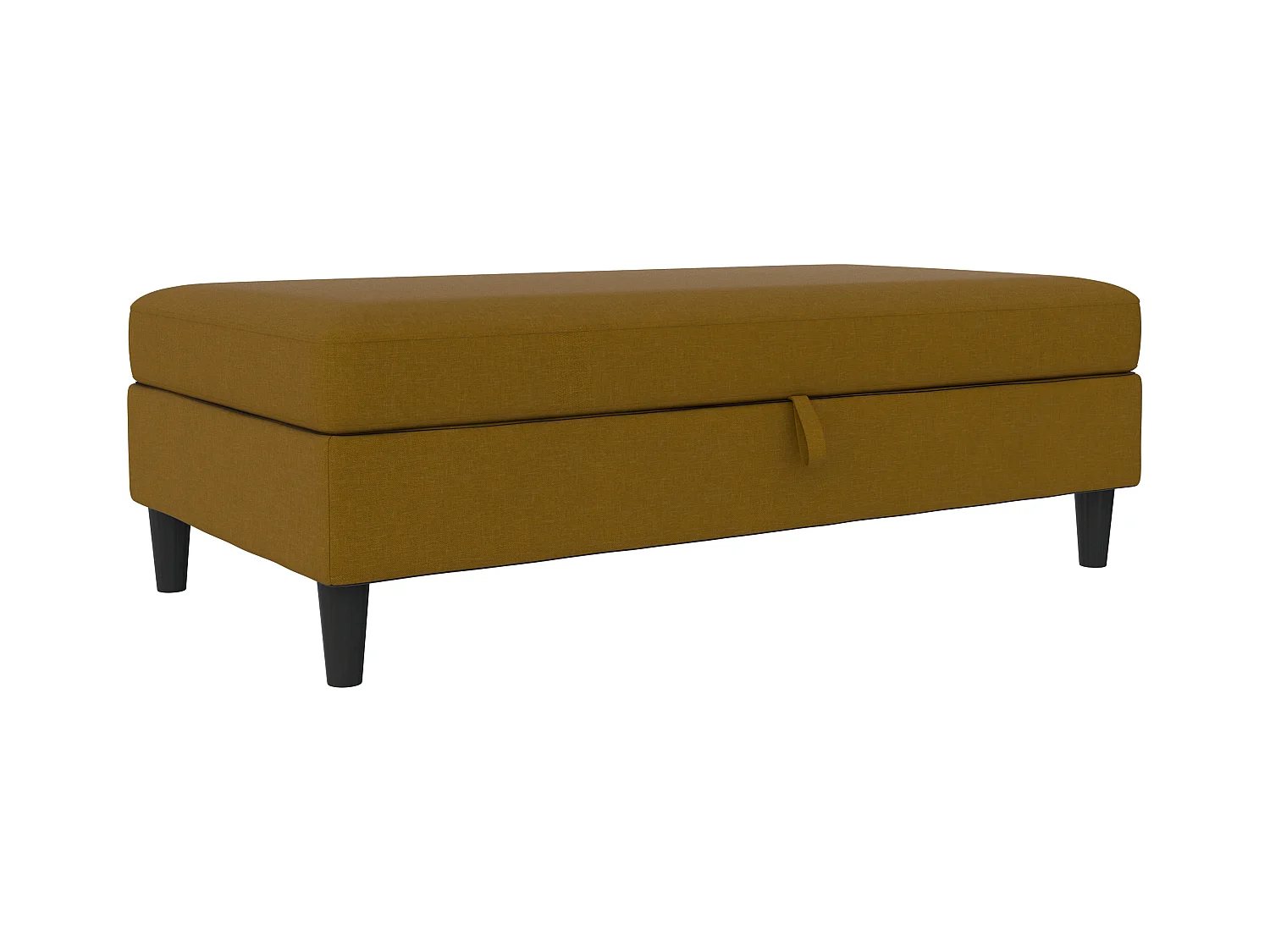 Hartford | Pouf en lin curry