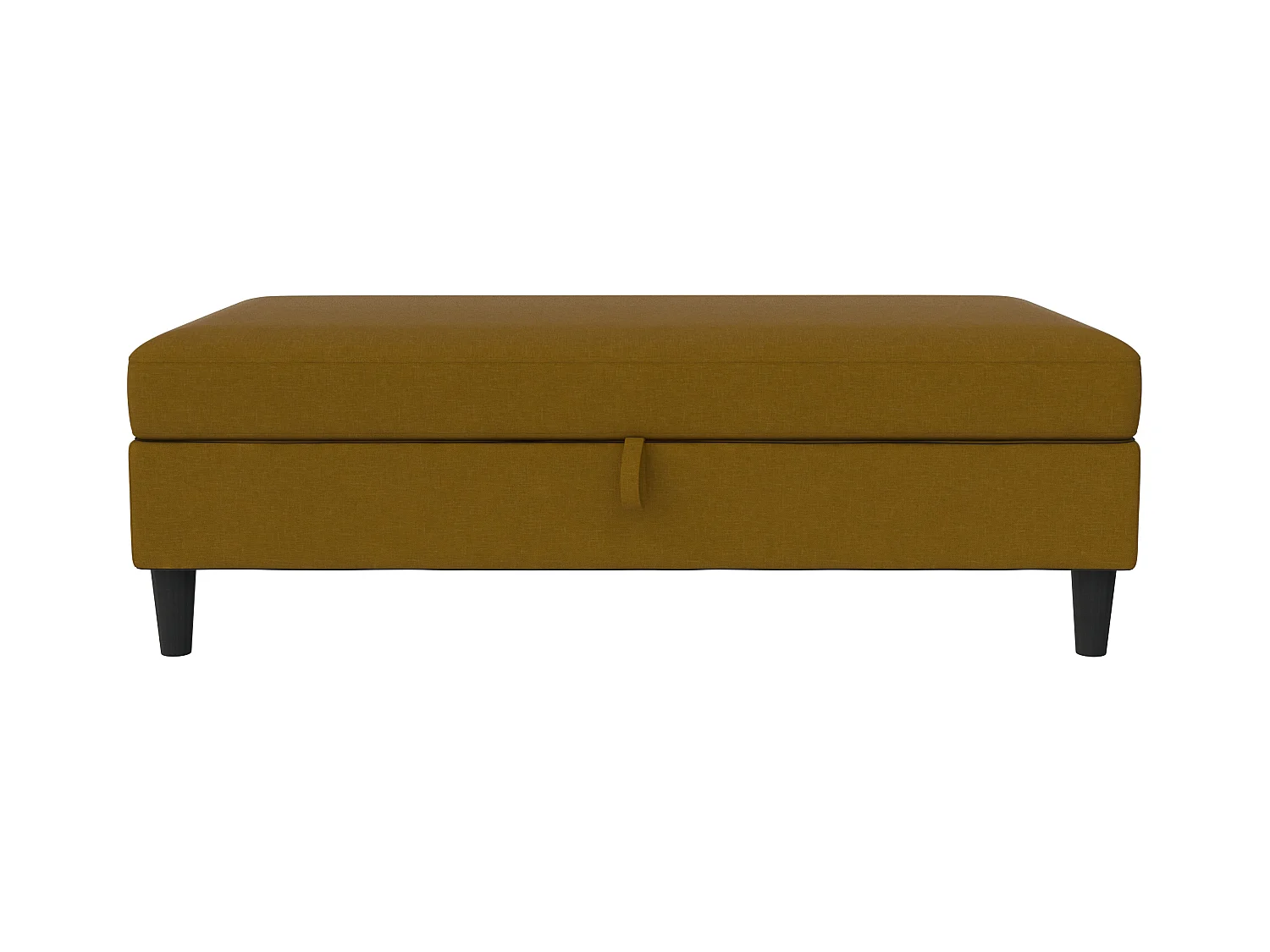 Hartford | Pouf en lin curry