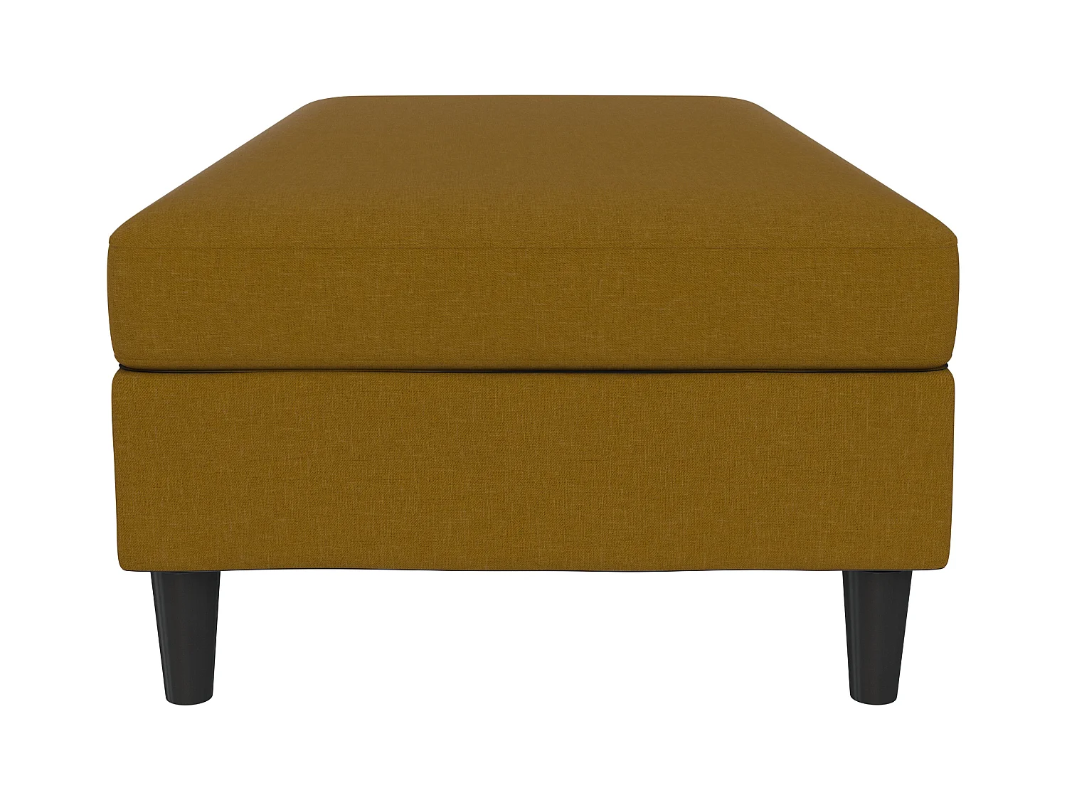 Hartford | Pouf en lin curry