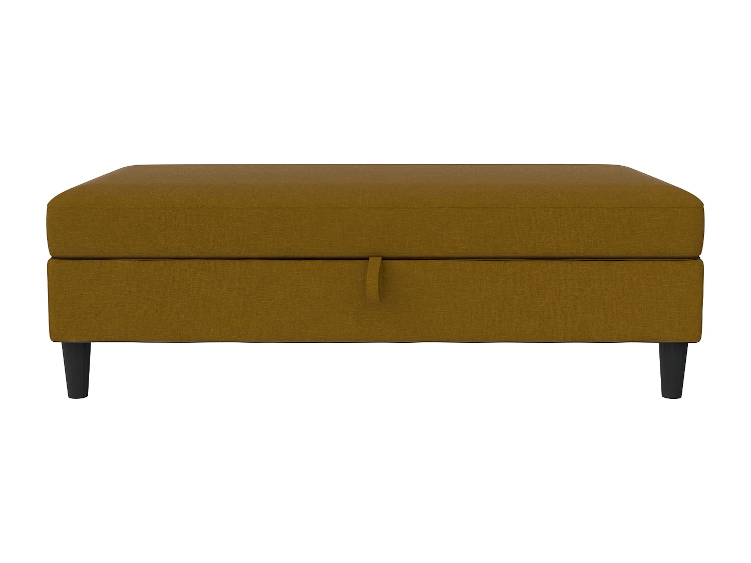 Hartford | Pouf en lin curry