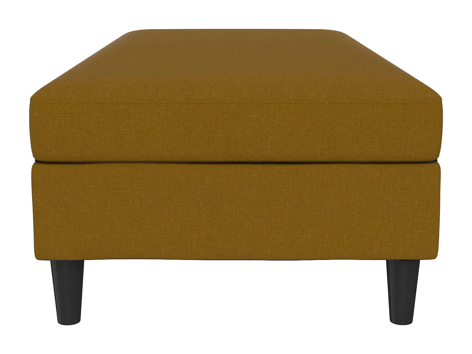 Hartford | Pouf en lin curry