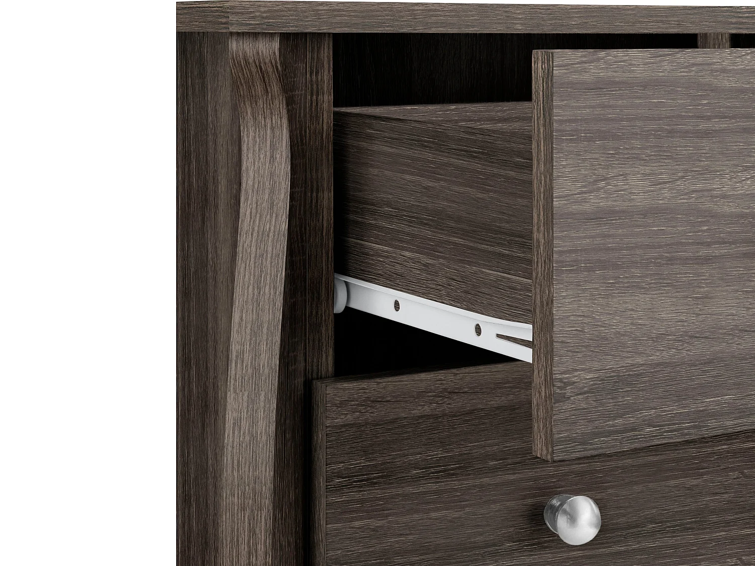 Ludwig | Commode à 4 tiroirs en bois de chêne gris