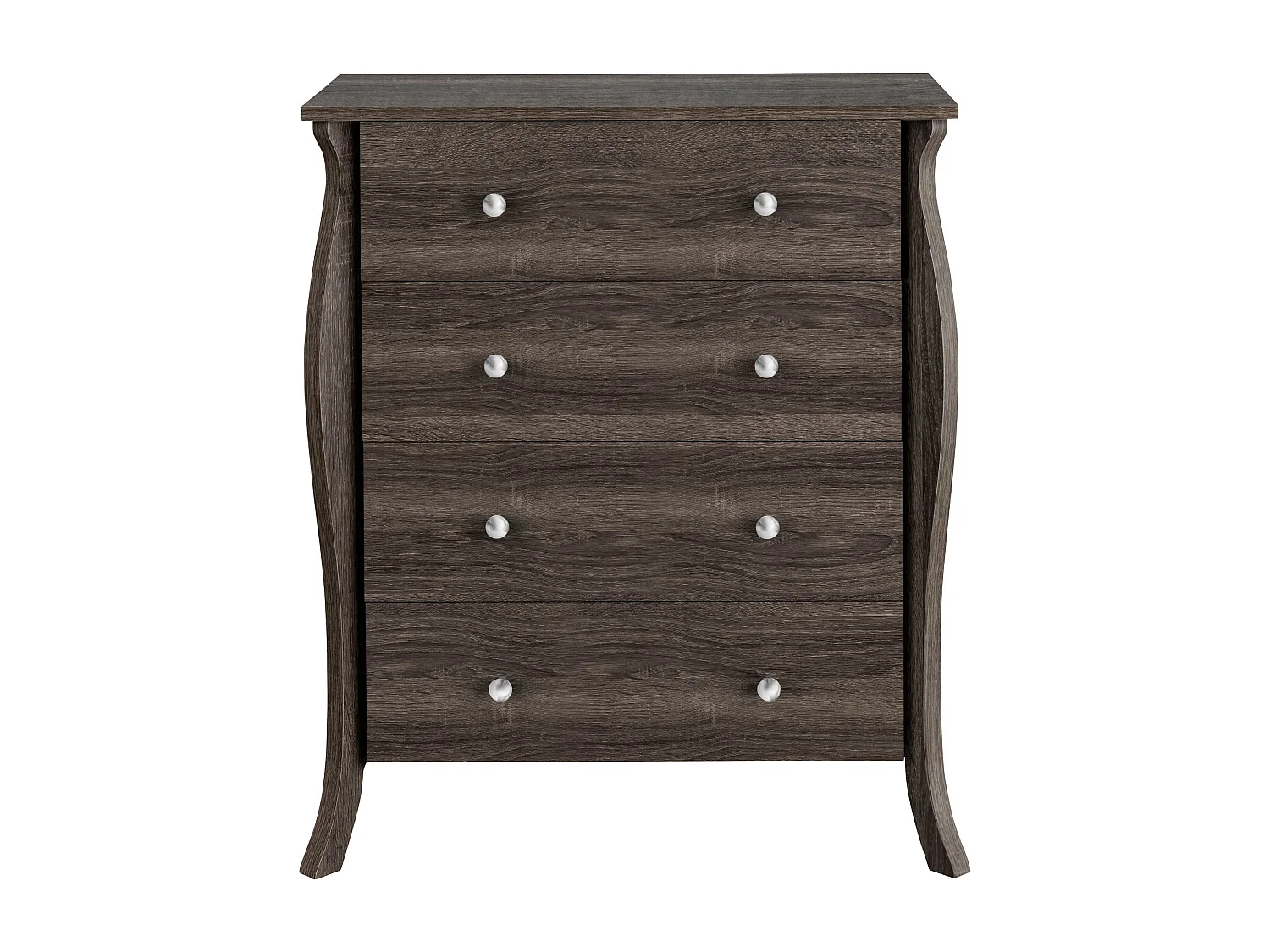 Ludwig | Commode à 4 tiroirs en bois de chêne gris