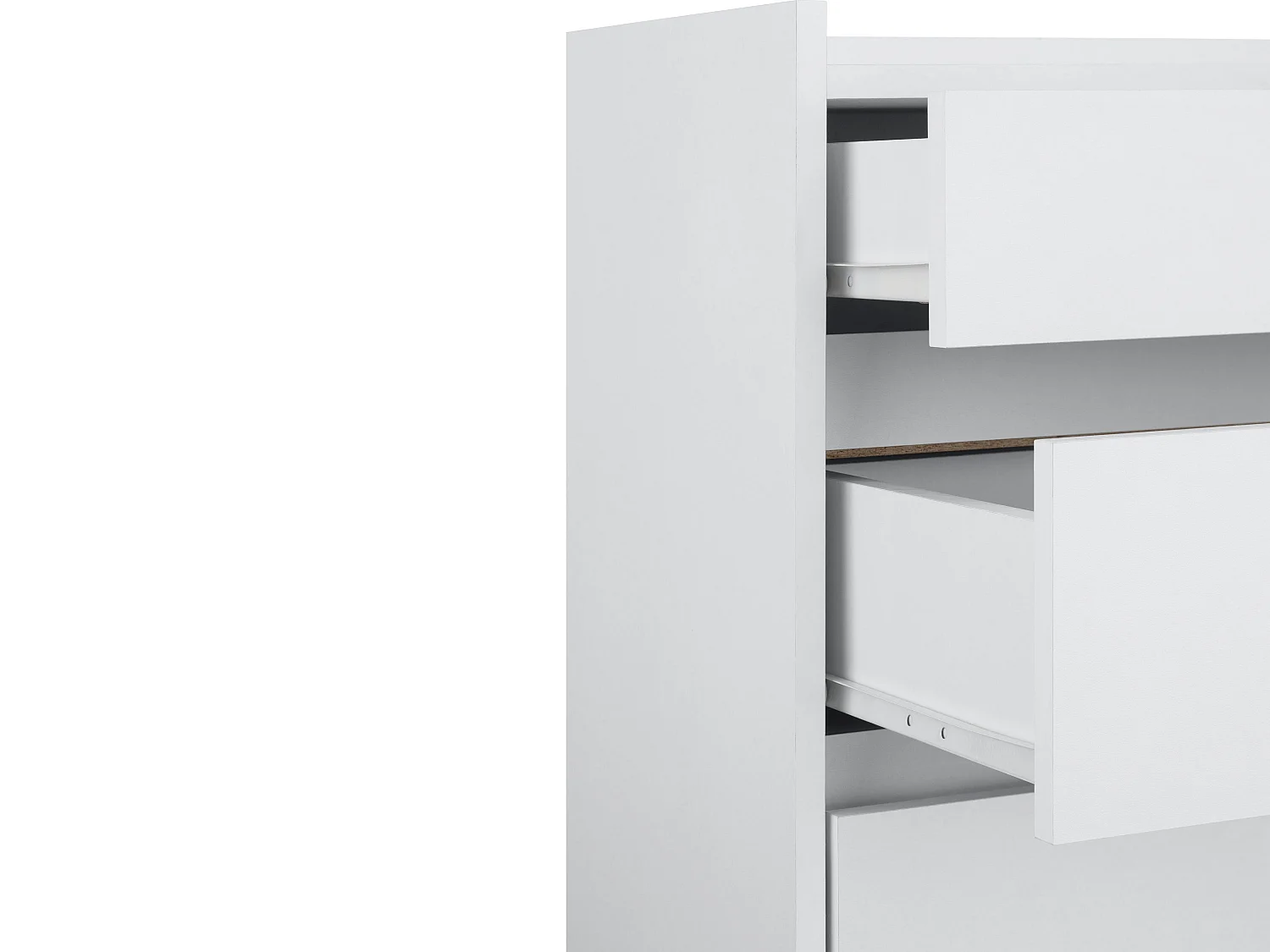 Kosmo | Chest with 4 Drawers in partical Board White