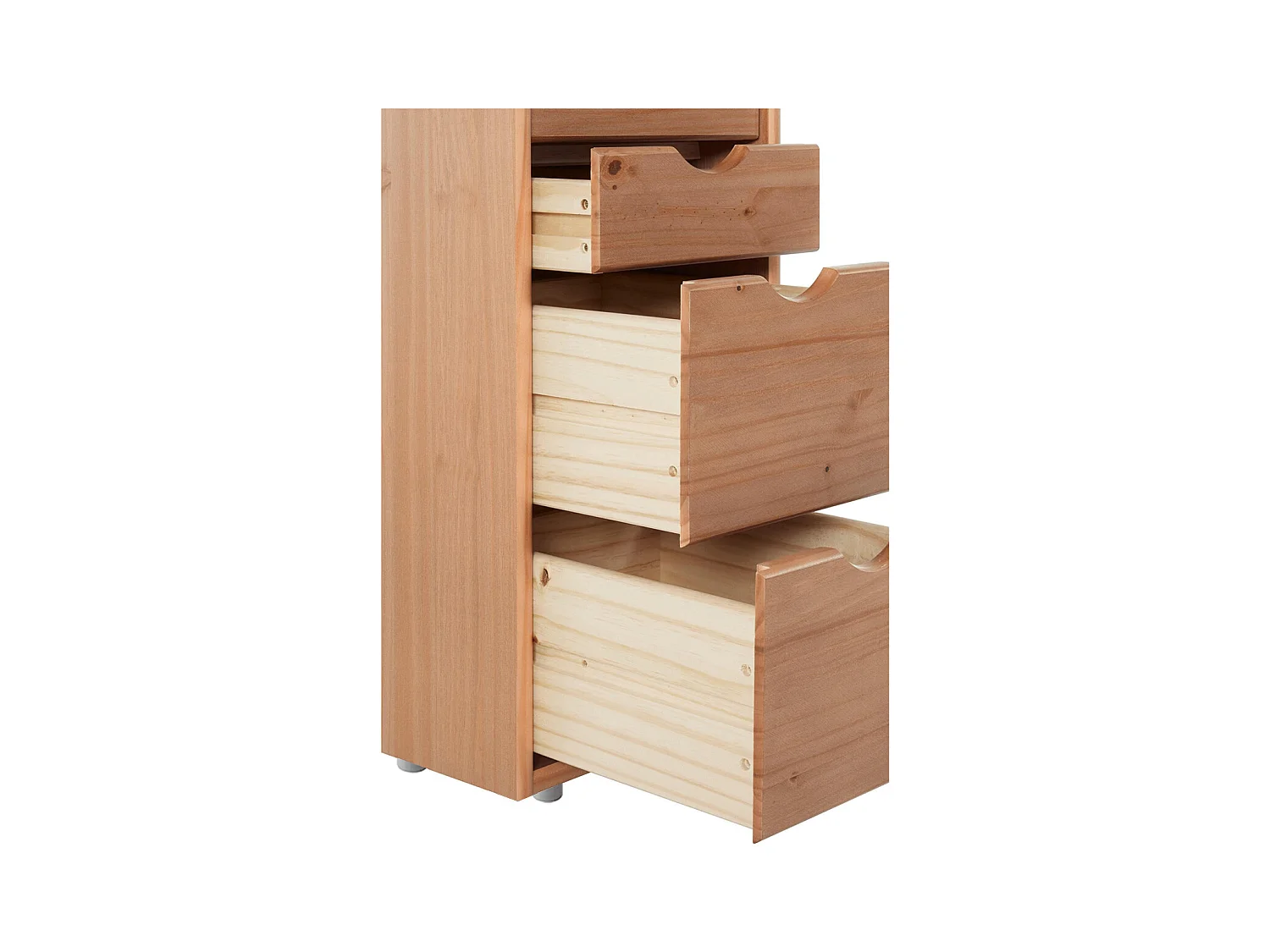 Commode Galt 8tiroirs - Teinté/Cire