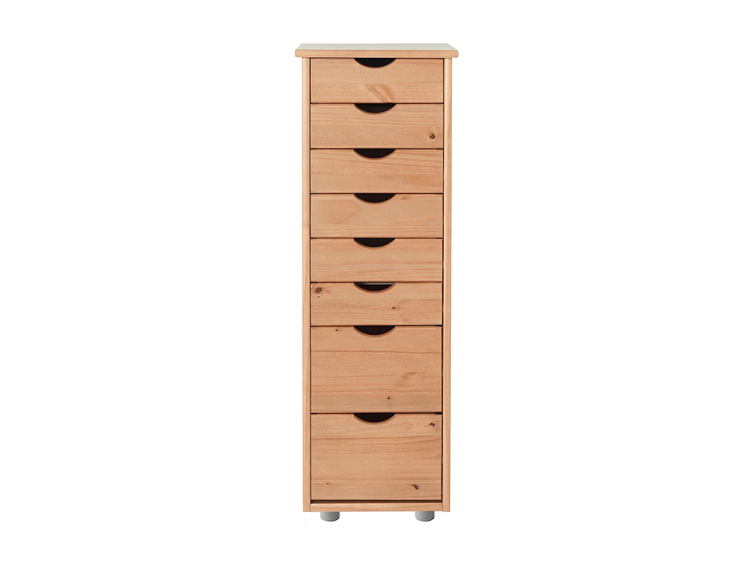 Gava-Commode met 8 laden in grenen natuur