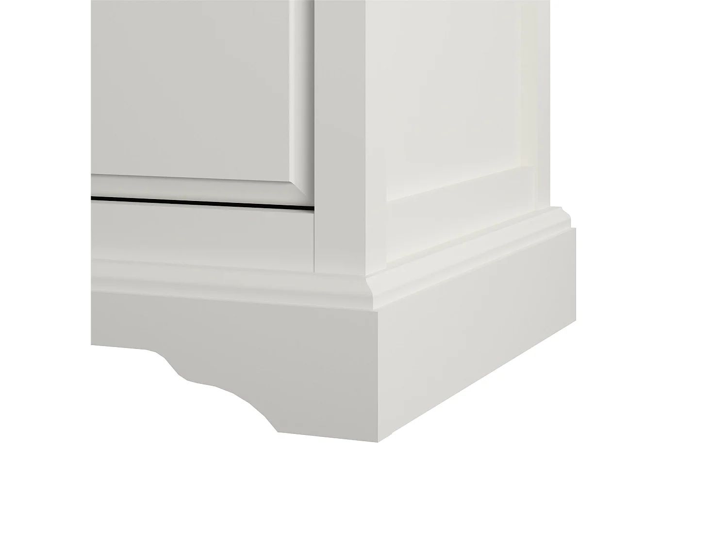 Bristol | Commode à 5 tiroirs en MDF blanc