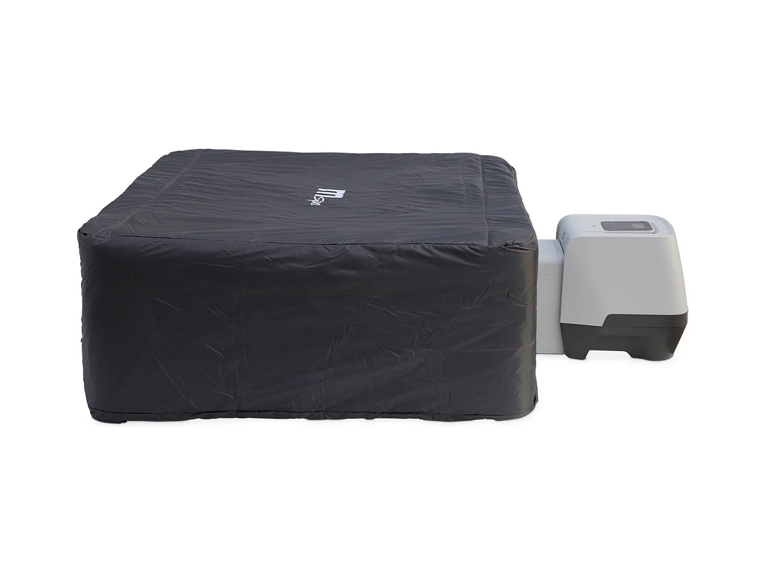 Spa rigide 6 places hydromassages. 4 coussins avec housse de protection. OSLO AMBER. beige. L 160 x P 160 x H 65 cm