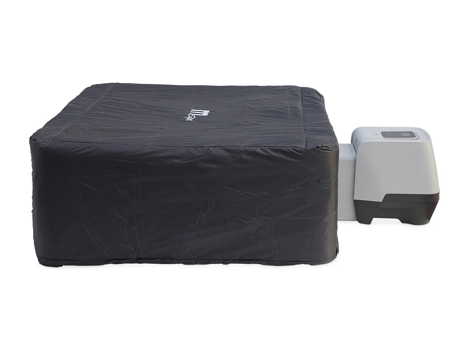 Spa rigide 6 places hydromassages. 4 coussins avec housse de protection. OSLO AMBER. beige. L 160 x P 160 x H 65 cm