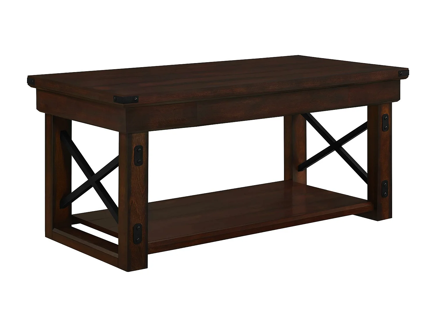 Table basse avec 1 tiroir en MDF expresso