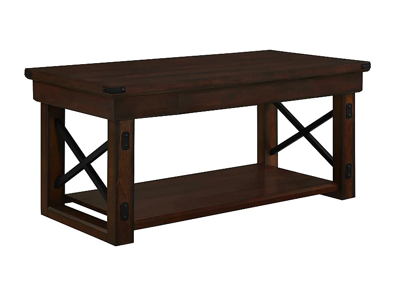 Table basse avec 1 tiroir en MDF expresso