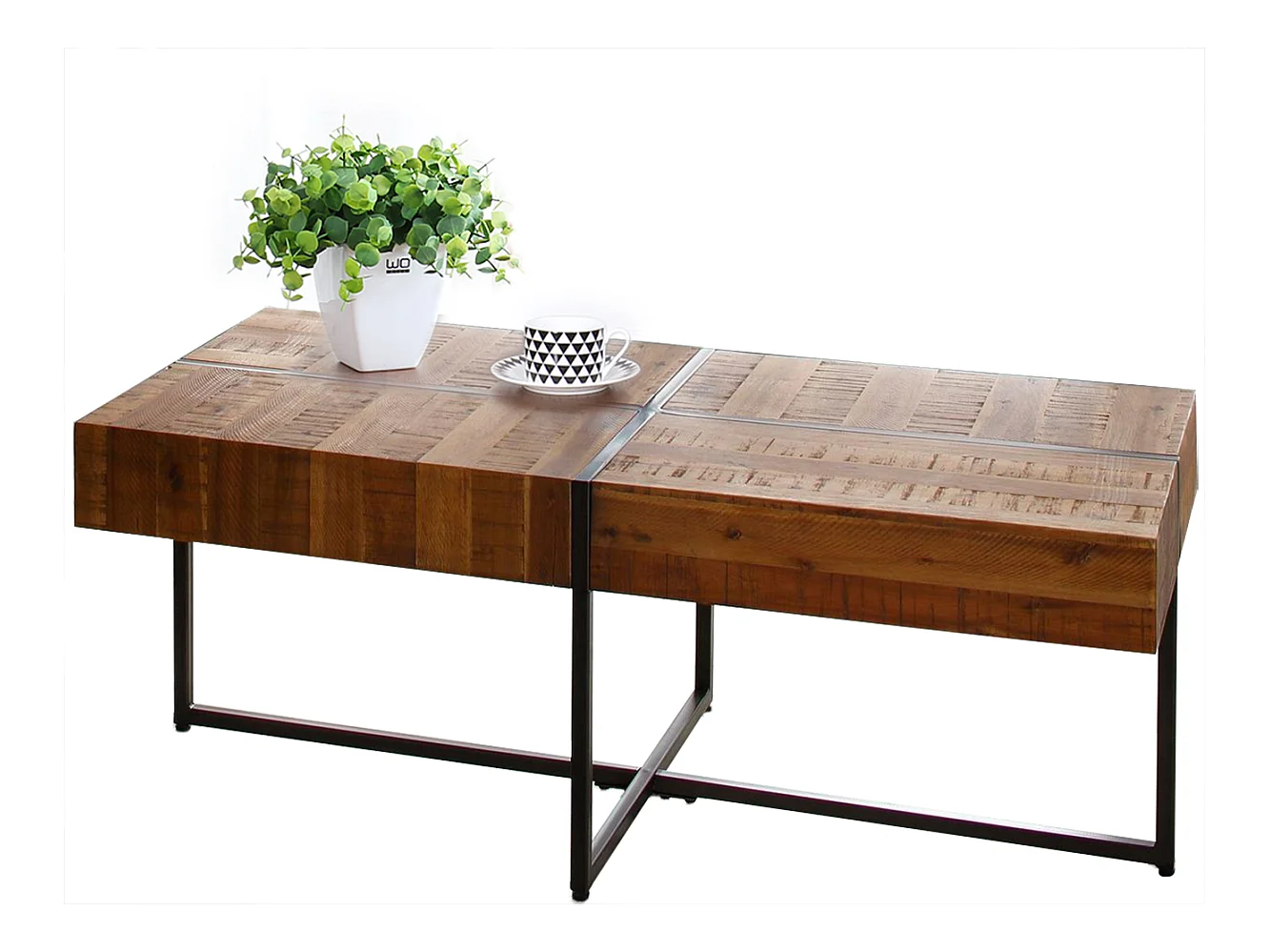 Table basse en marron acacia