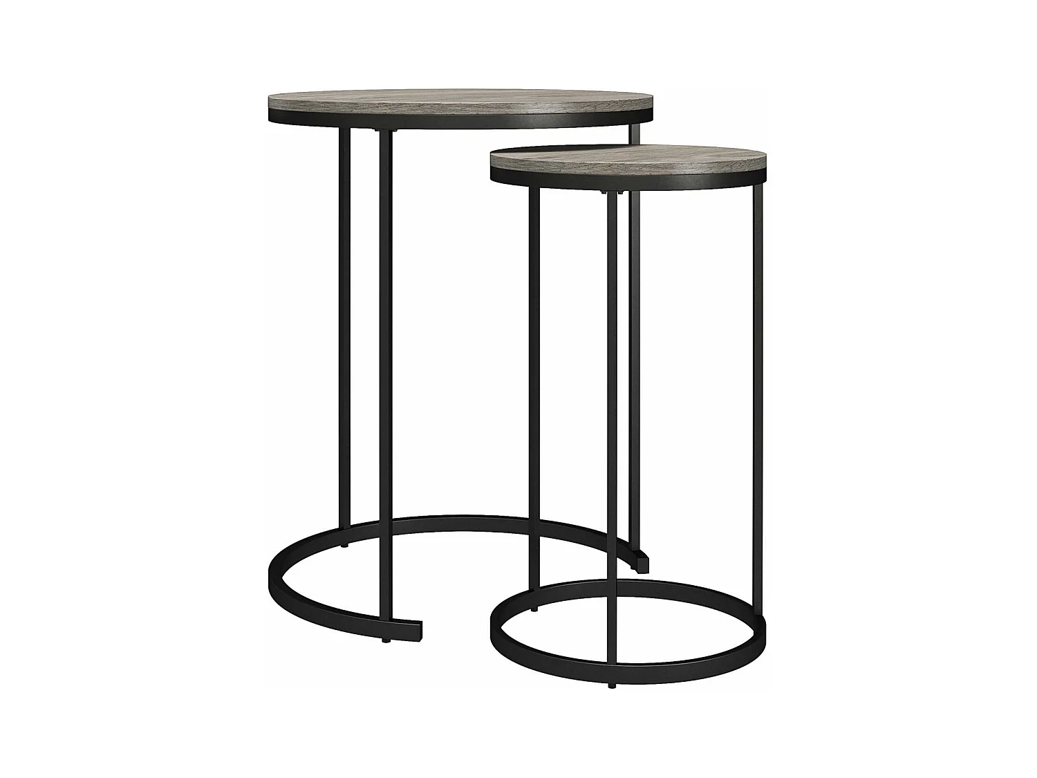 Camdale | Tables basses gigognes et bouts de canapé 4 pièces en panneaux