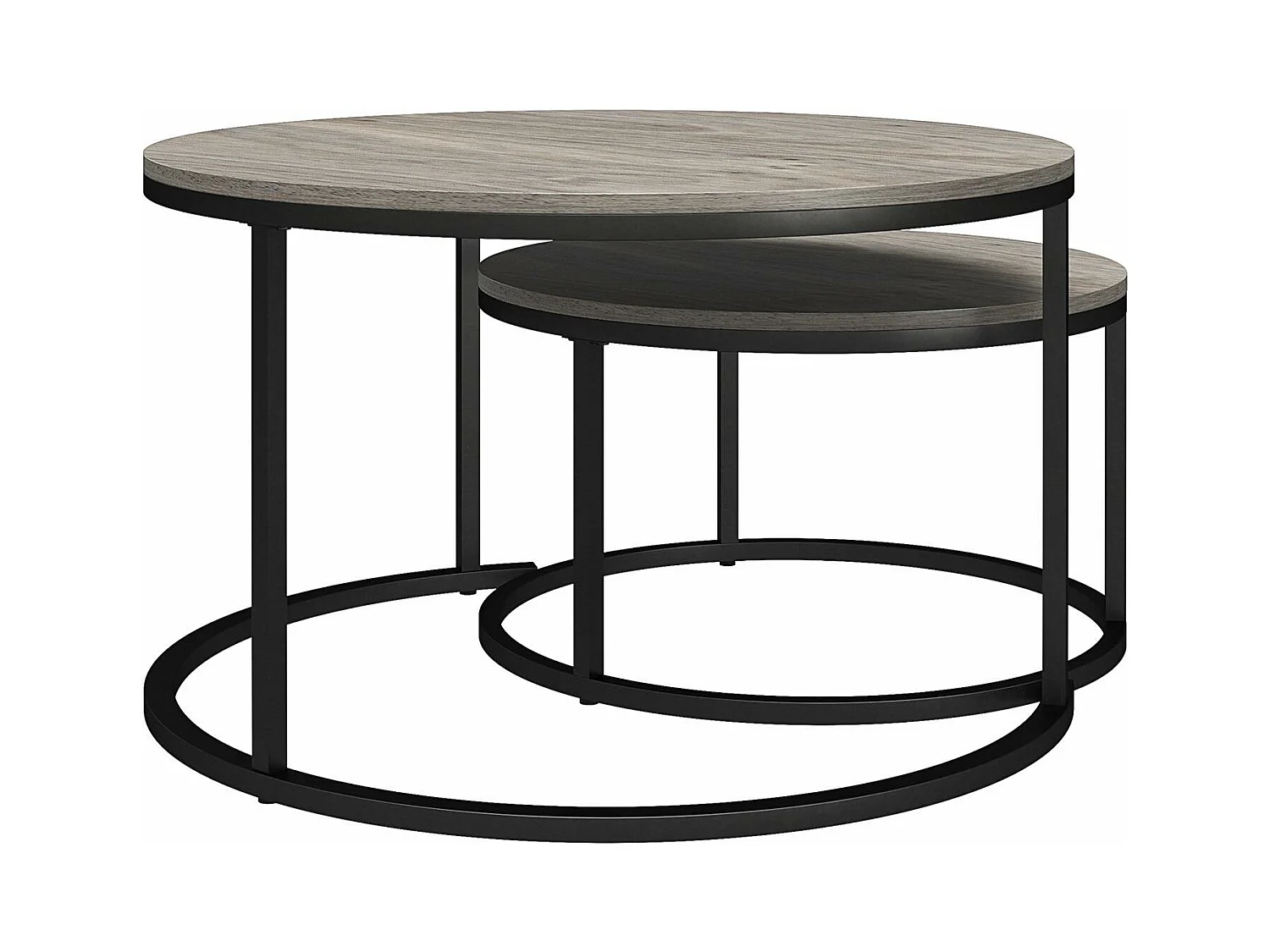 Camdale | Tables basses gigognes et bouts de canapé 4 pièces en panneaux