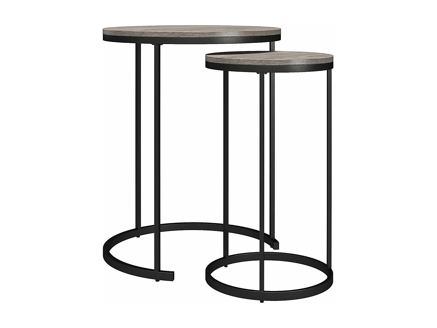 Camdale | Tables basses gigognes et bouts de canapé 4 pièces en panneaux