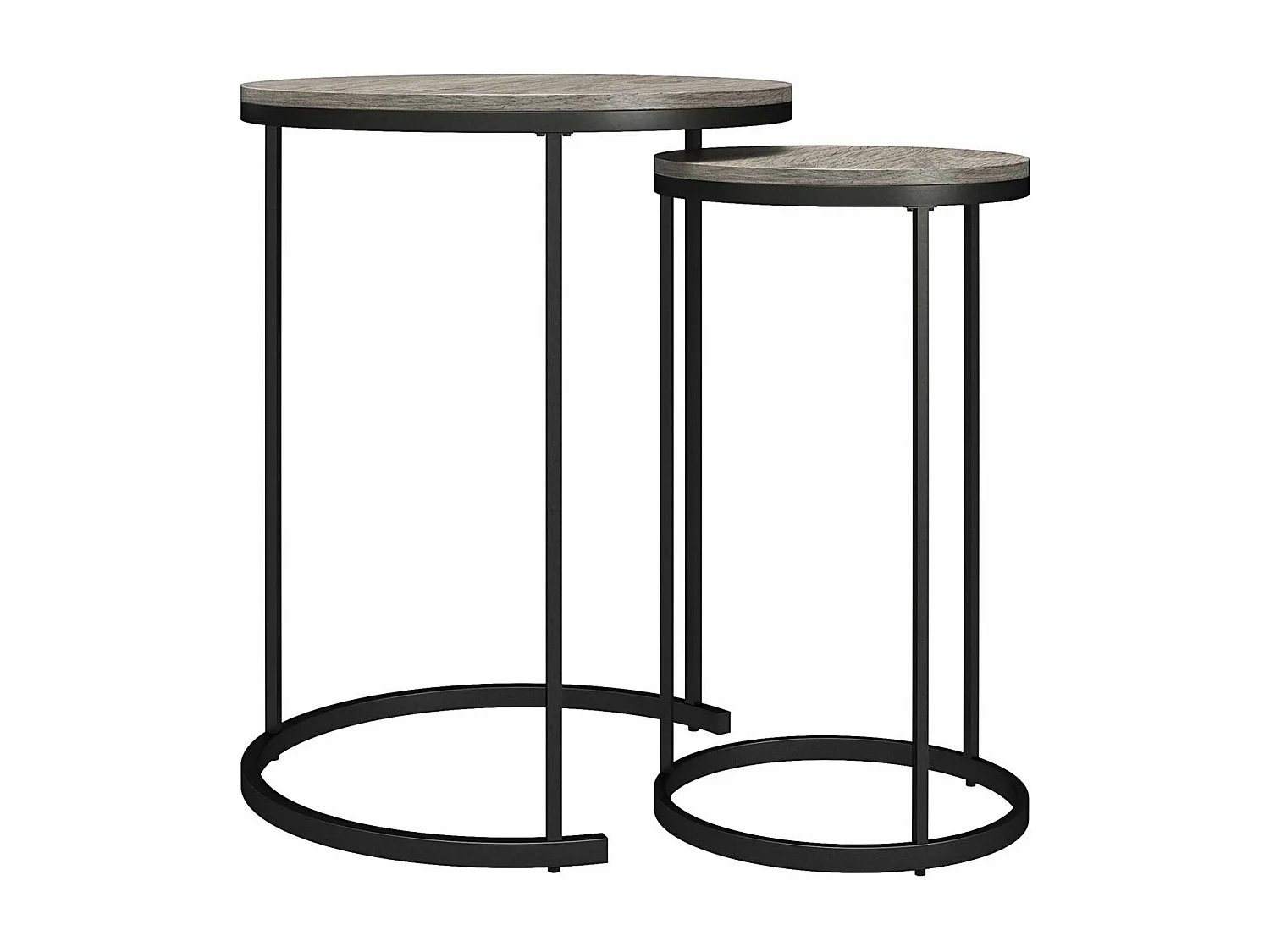 Camdale | Tables basses gigognes et bouts de canapé 4 pièces en panneaux