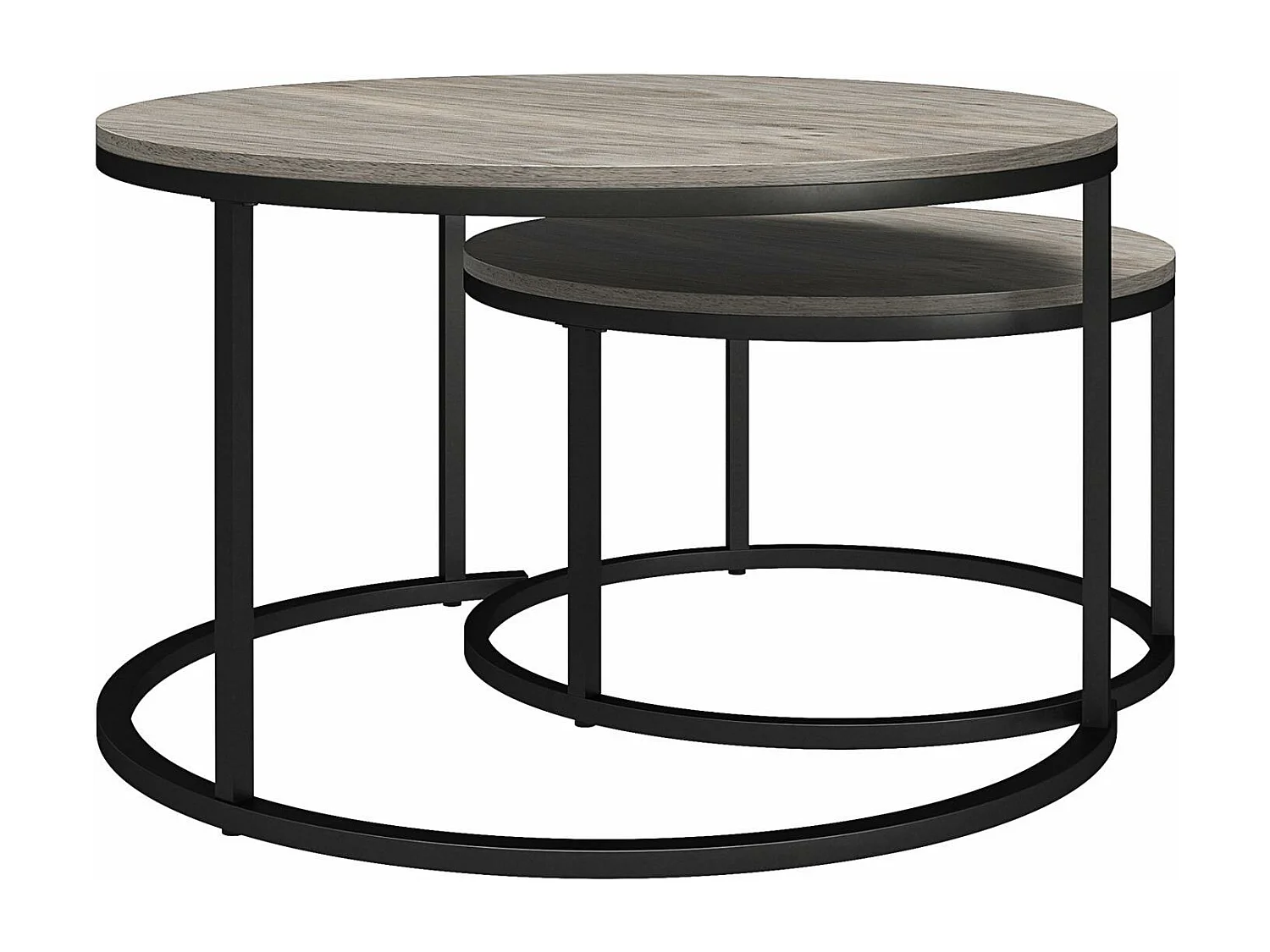 Camdale | Tables basses gigognes et bouts de canapé 4 pièces en panneaux