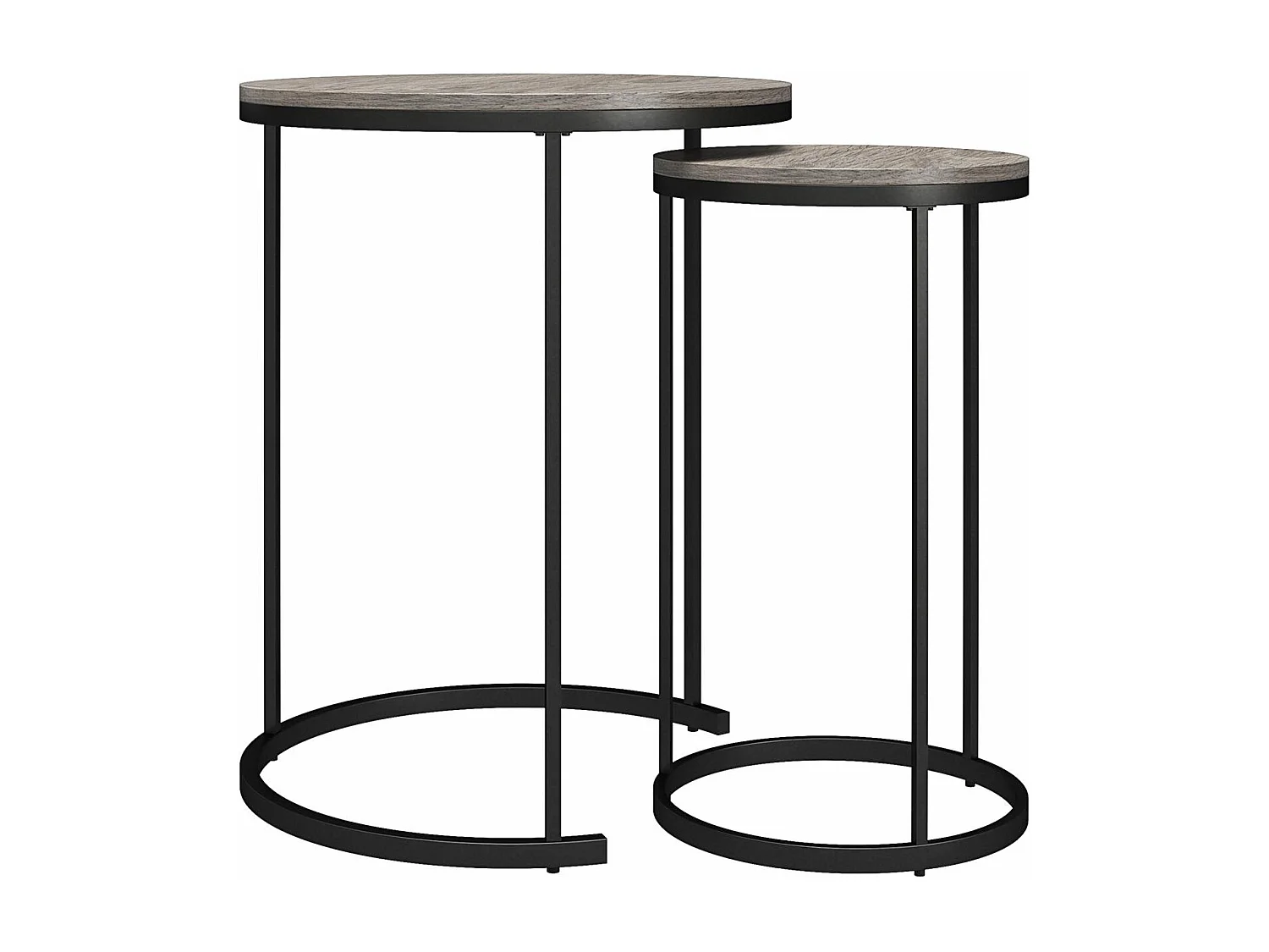 Camdale | Tables basses gigognes et bouts de canapé 4 pièces en panneaux