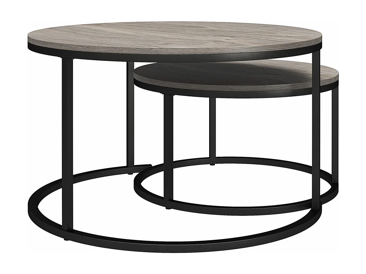 Camdale | Tables basses gigognes et bouts de canapé 4 pièces en panneaux