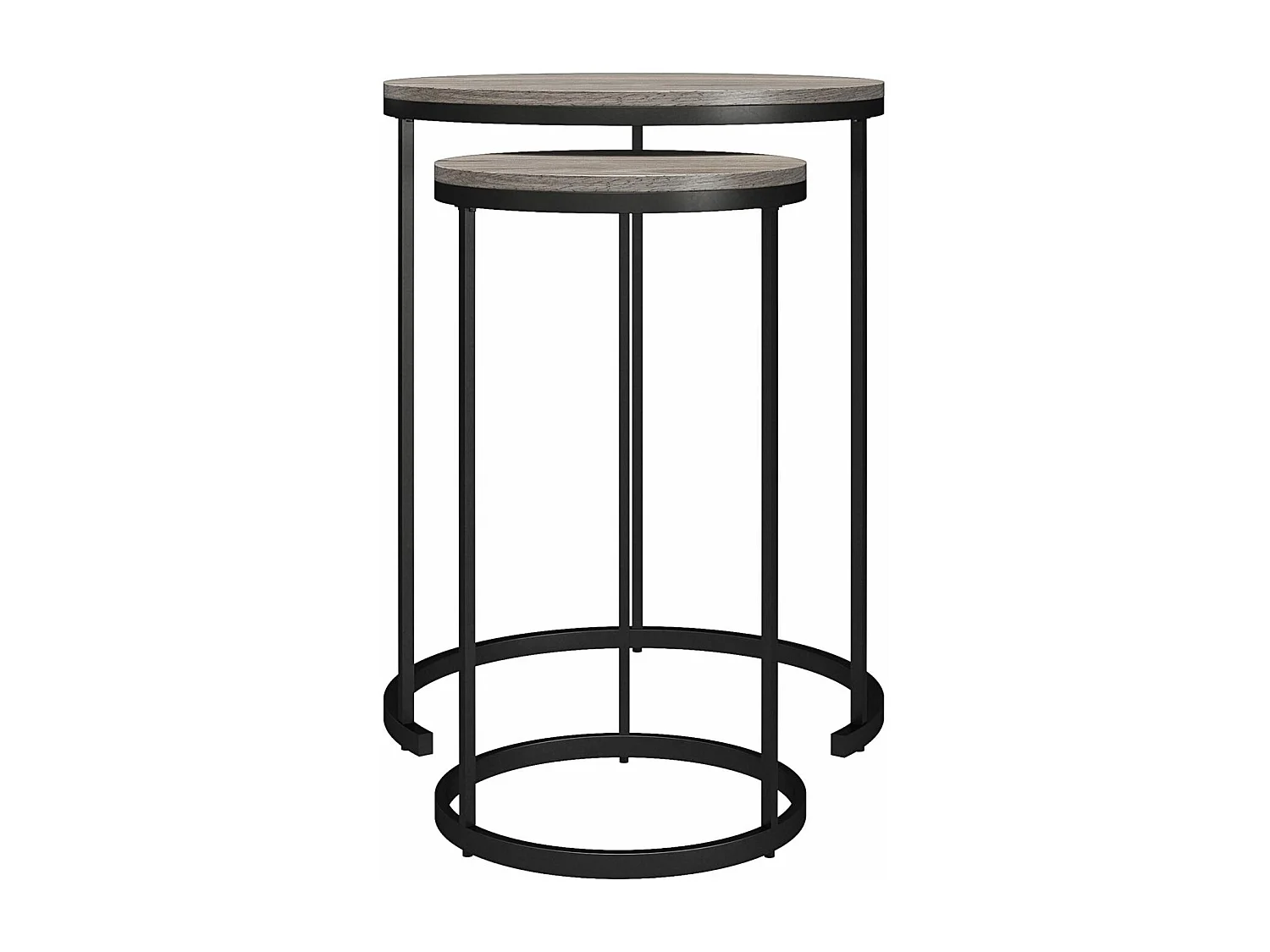 Camdale | Tables basses gigognes et bouts de canapé 4 pièces en panneaux