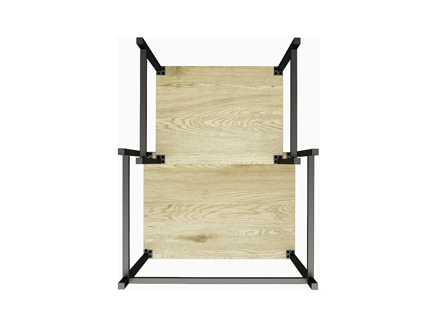 Accenttafels set van 2 in gelamineerd spaanplaat naturel